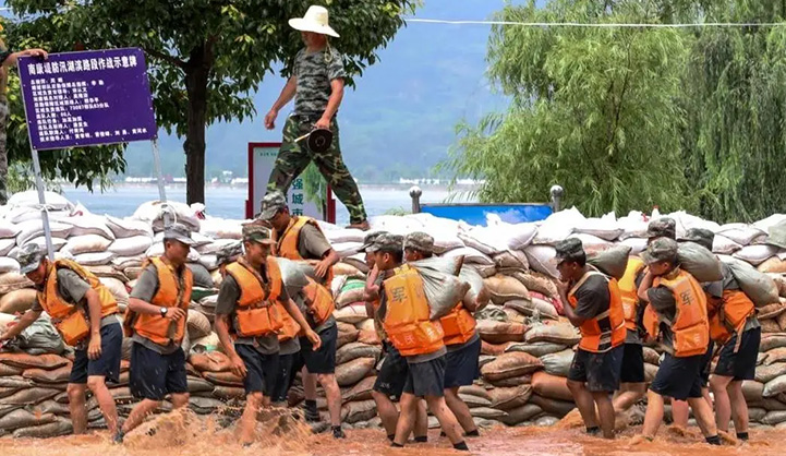 三峽電纜致敬抗洪一線中最可愛的人！