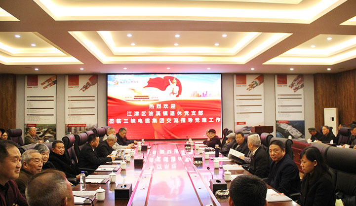 江津區(qū)油溪鎮(zhèn)離退休黨支部蒞臨三峽電纜集團(tuán)參觀指導(dǎo)