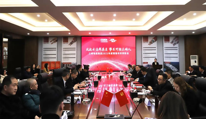 三峽電纜2021年度銷售年終表彰會