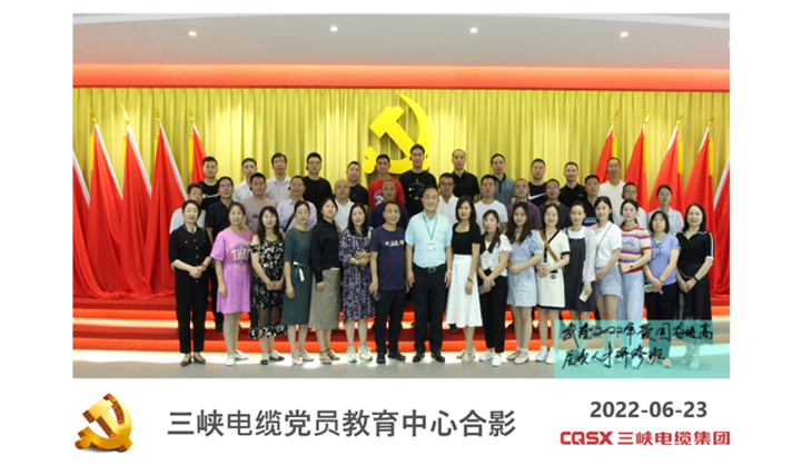 武隆區(qū)2022年愛國奮進高層次人才研修班走進三峽電纜