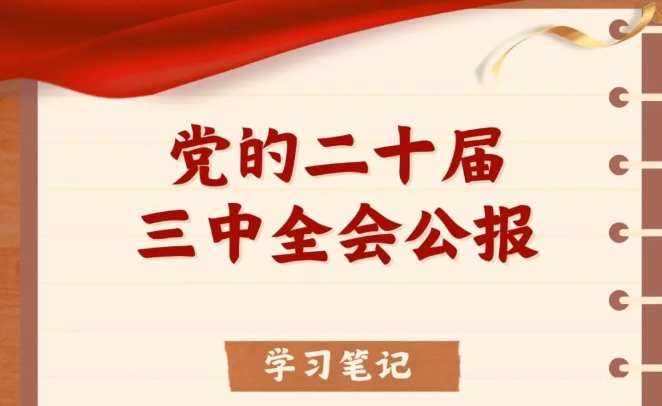 收藏！二十屆三中全會公報學習筆記